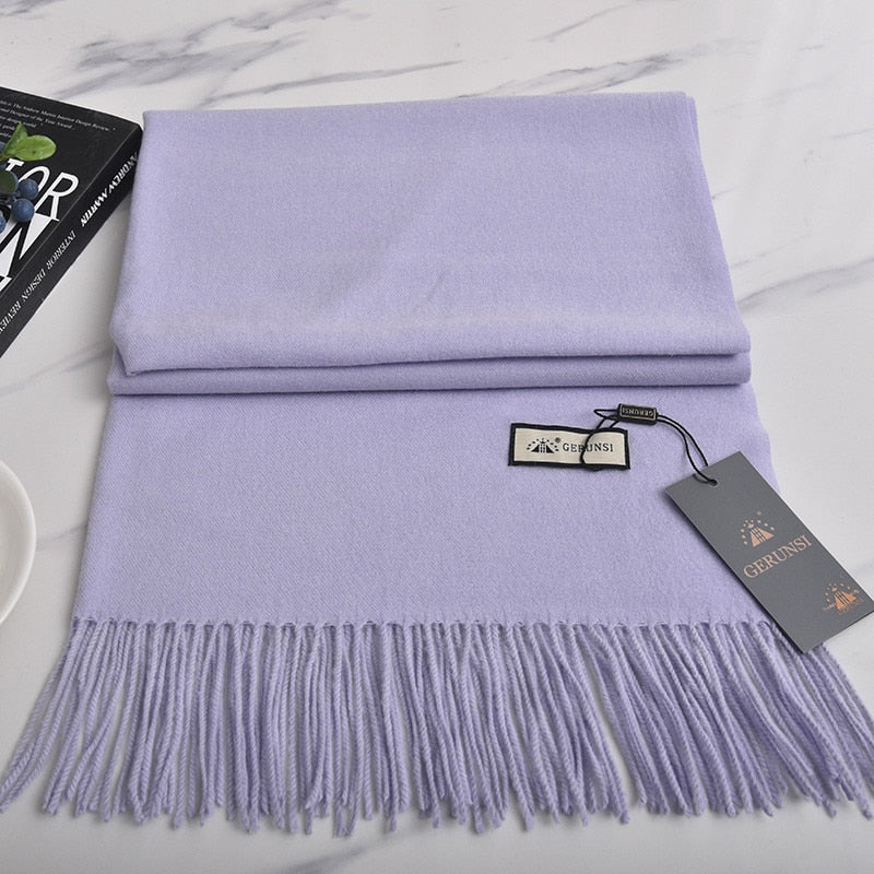 Comfy Stylish VISROVE 32 colours woman winter scarf