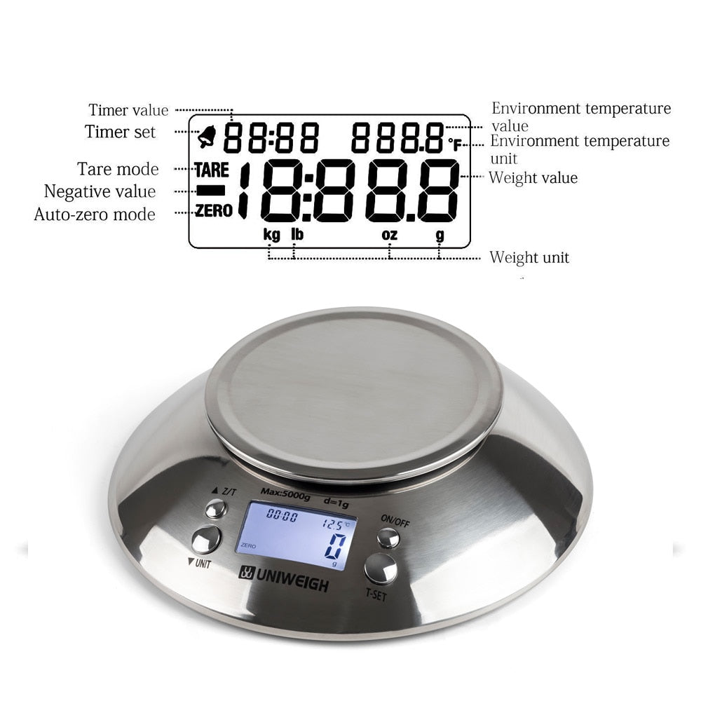 Digital Kitchen Scale High Accuracy 11lb/5kg Food Scale