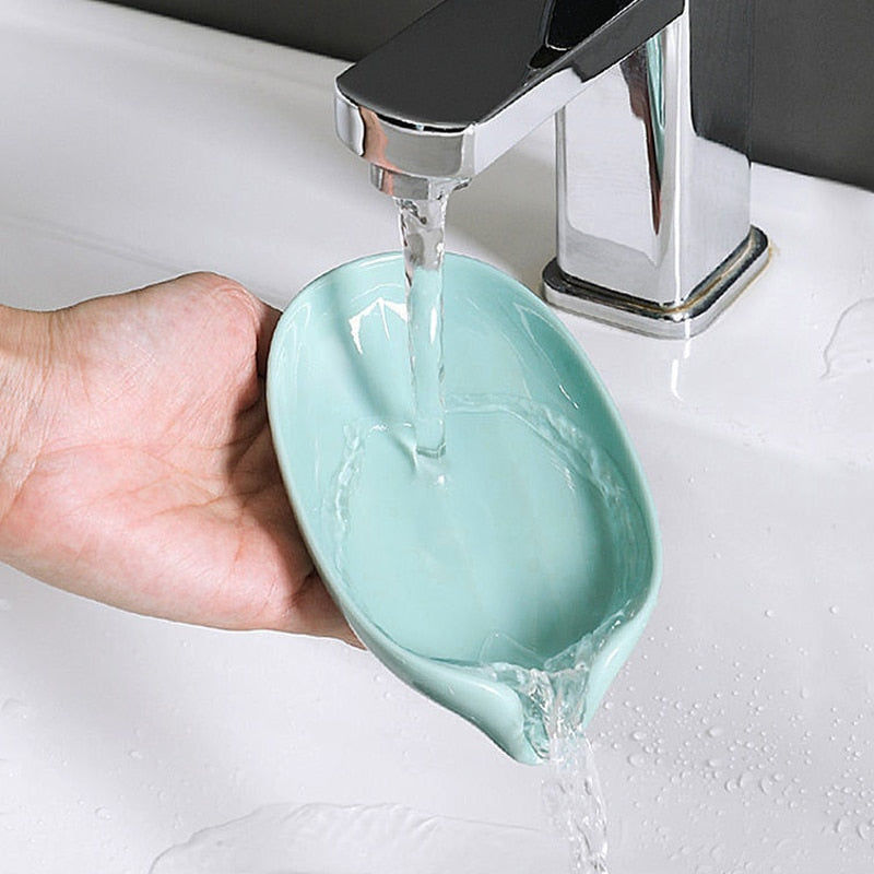 Leaf Shape Soap Box | Drain Soap Holder