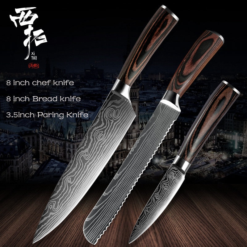 XITUO 1-10 pcs Japanese Knife Set