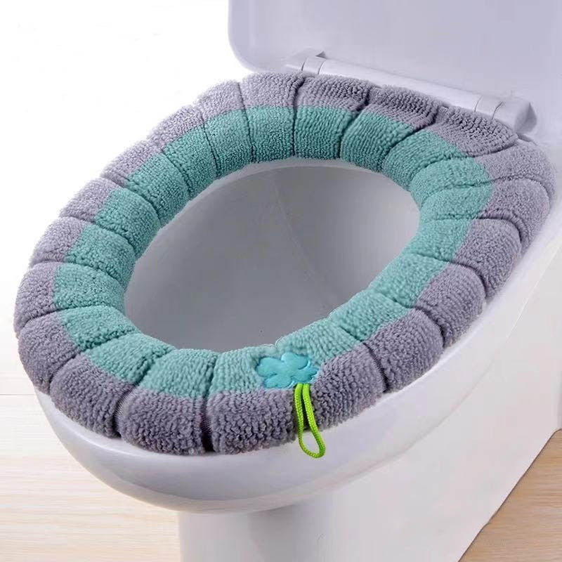 Warm Bathroom Toilet Pad Cushion with Handle