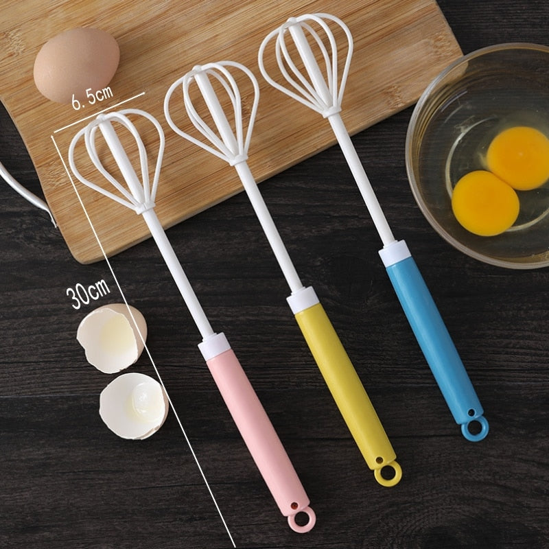 Hand Pressure Semi-automatic Stainless Steel Whisk Beater