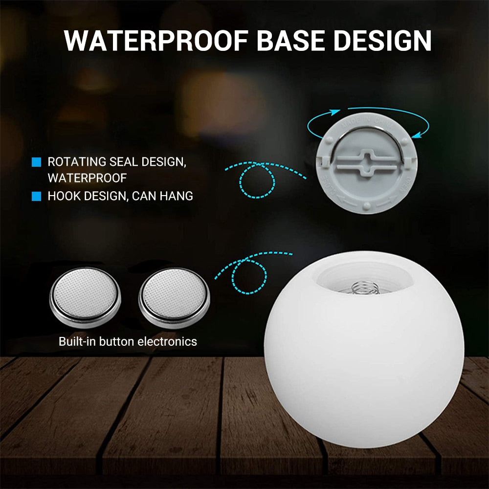 BORUiT RGB LED Waterproof Garden Ball Light