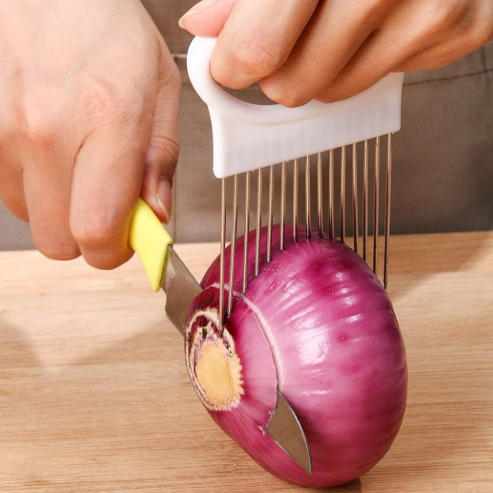 Stainless Steel Vegetable Fruit Cutting Holder