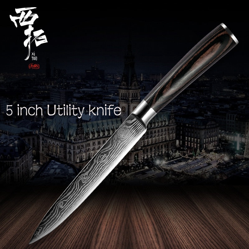 XITUO 1-10 pcs Japanese Knife Set