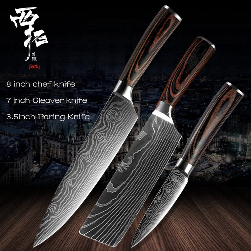 XITUO 1-10 pcs Japanese Knife Set