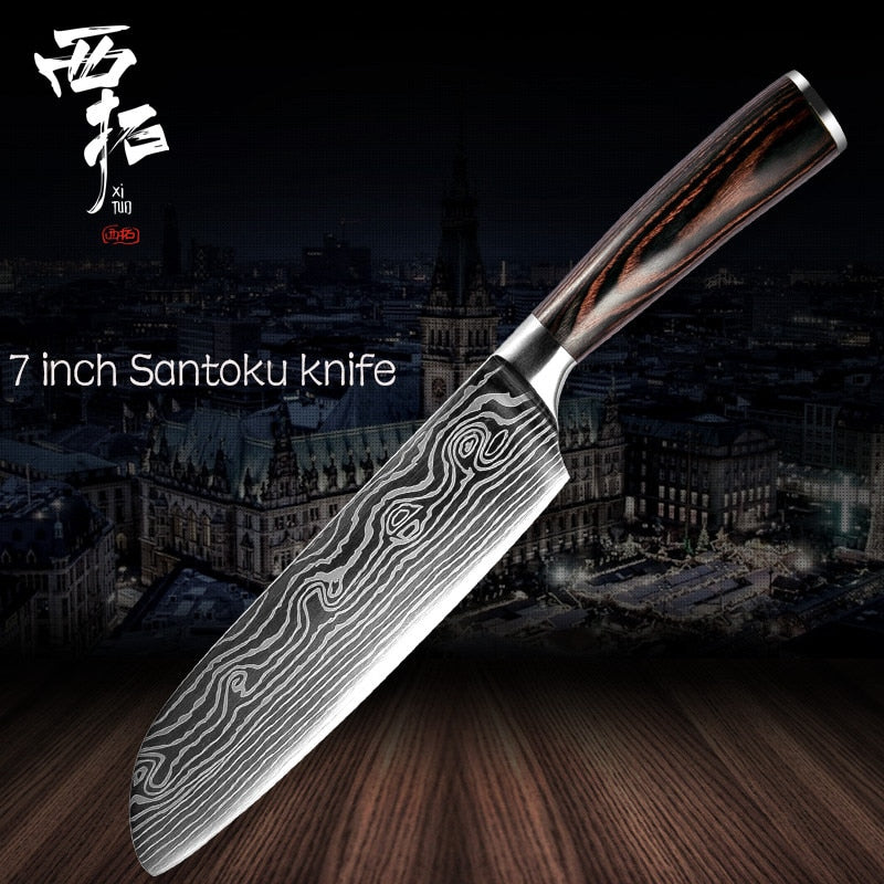 XITUO 1-10 pcs Japanese Knife Set