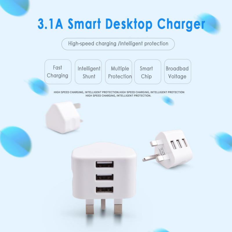 Universal UK Plug 3 Pin Wall Charger Adapter