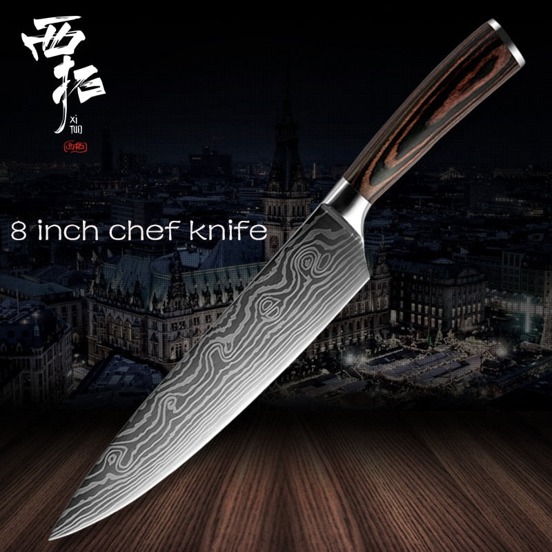 XITUO 1-10 pcs Japanese Knife Set