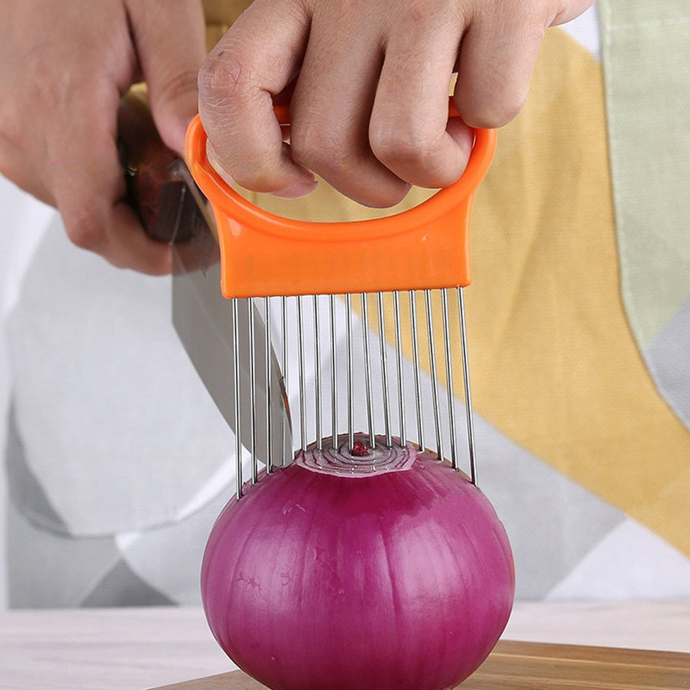 Stainless Steel Vegetable Fruit Cutting Holder