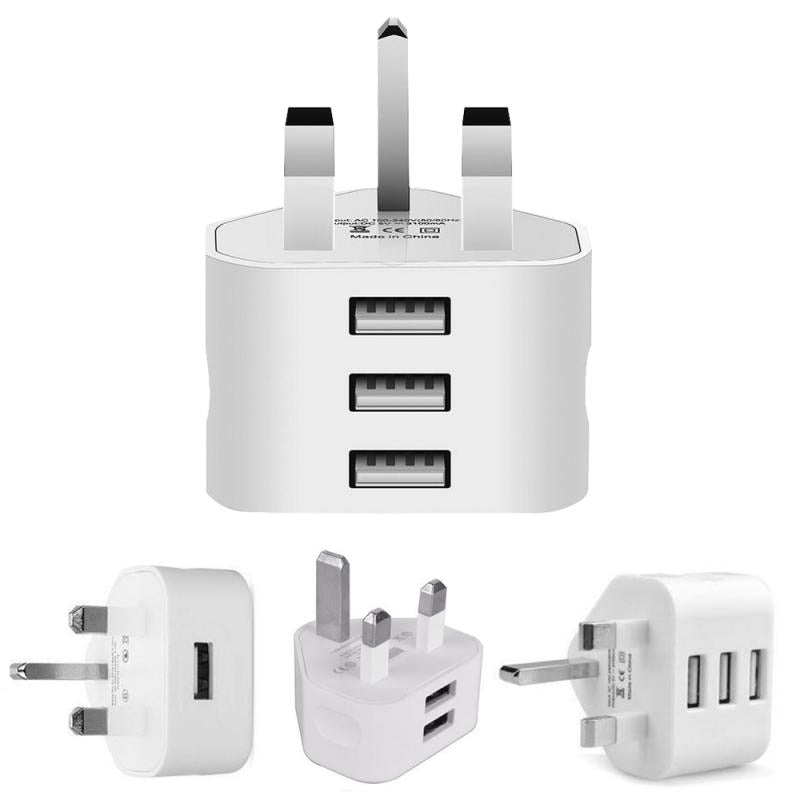 Universal UK Plug 3 Pin Wall Charger Adapter