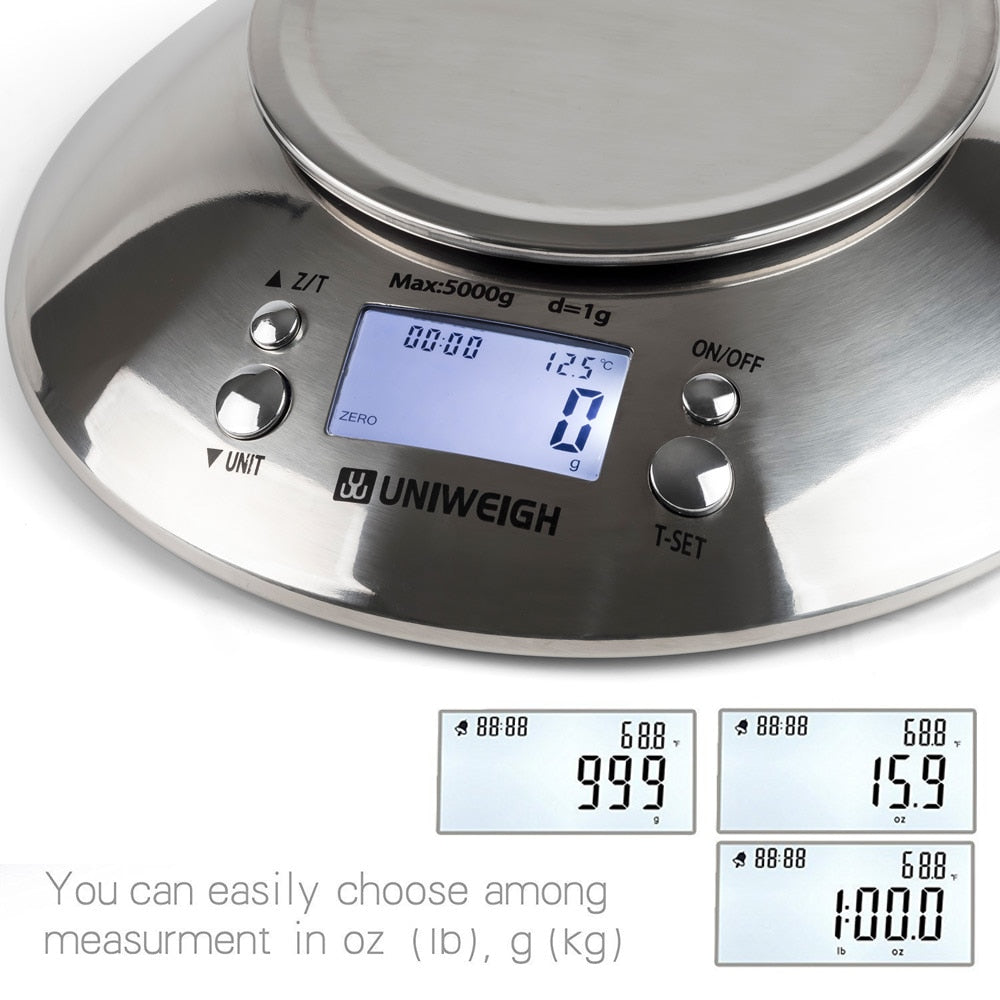 Digital Kitchen Scale High Accuracy 11lb/5kg Food Scale