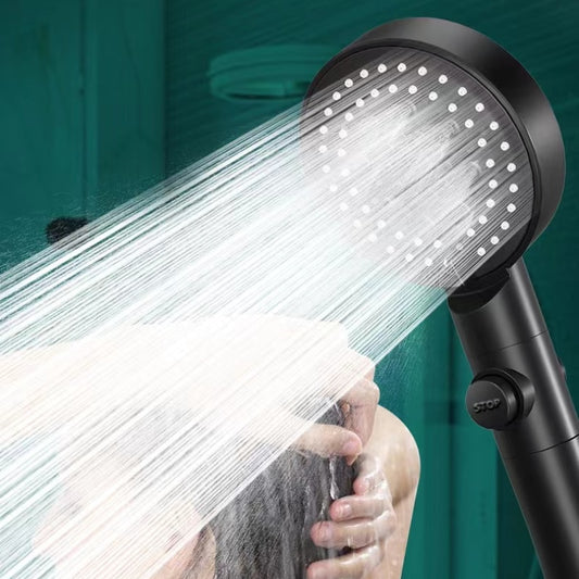 6 Modes, Head Adjustable, High Pressure, Water Saving, One-key Stop, Water Massage Shower Head