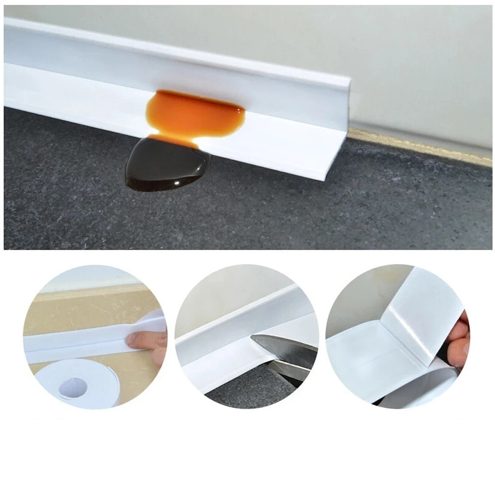 Sealing Strip Tape Caulk Strip Self Adhesive Waterproof Wall, Sink Edge Tape