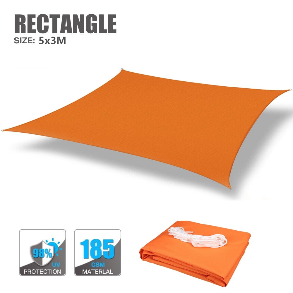 160GSM Waterproof Awning Sunshade Sail