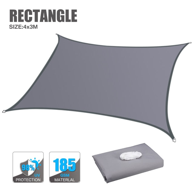 160GSM Waterproof Awning Sunshade Sail