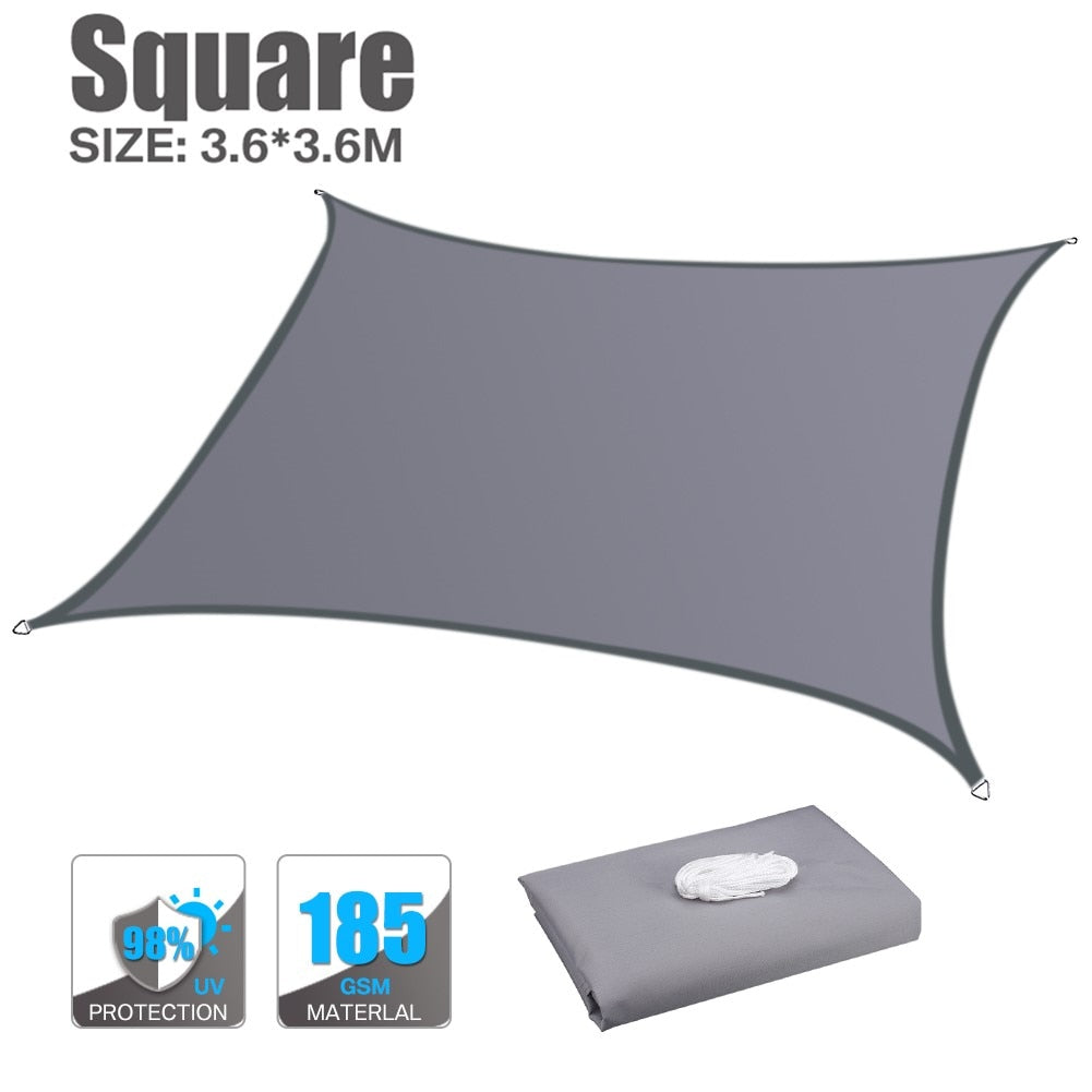 160GSM Waterproof Awning Sunshade Sail