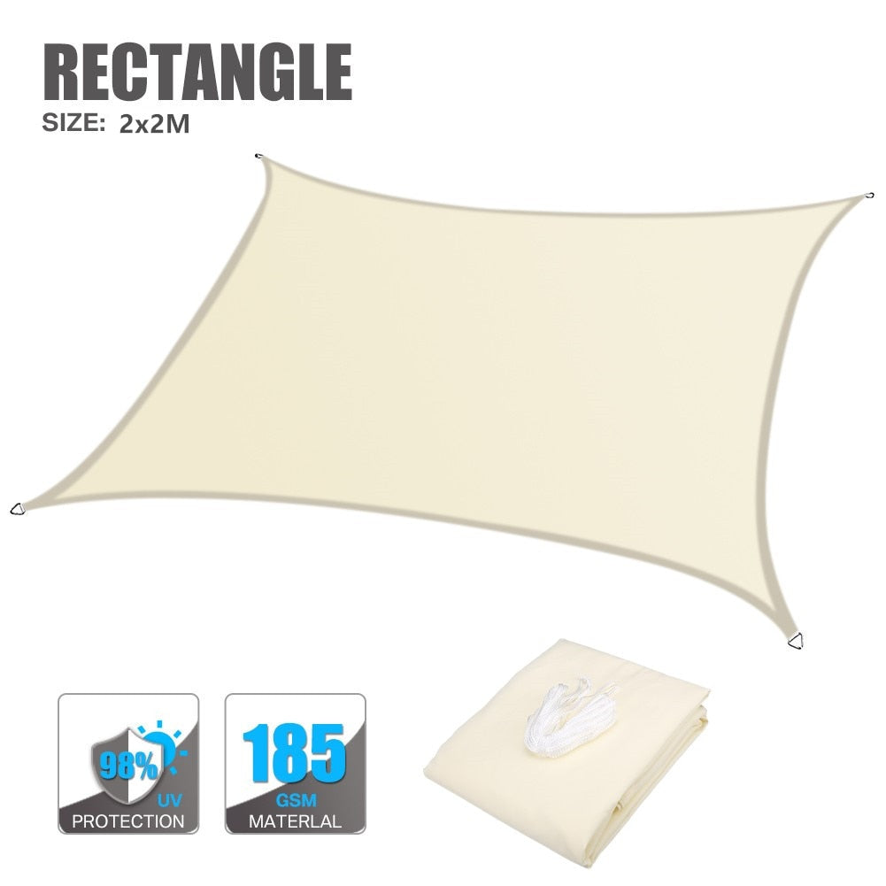 160GSM Waterproof Awning Sunshade Sail