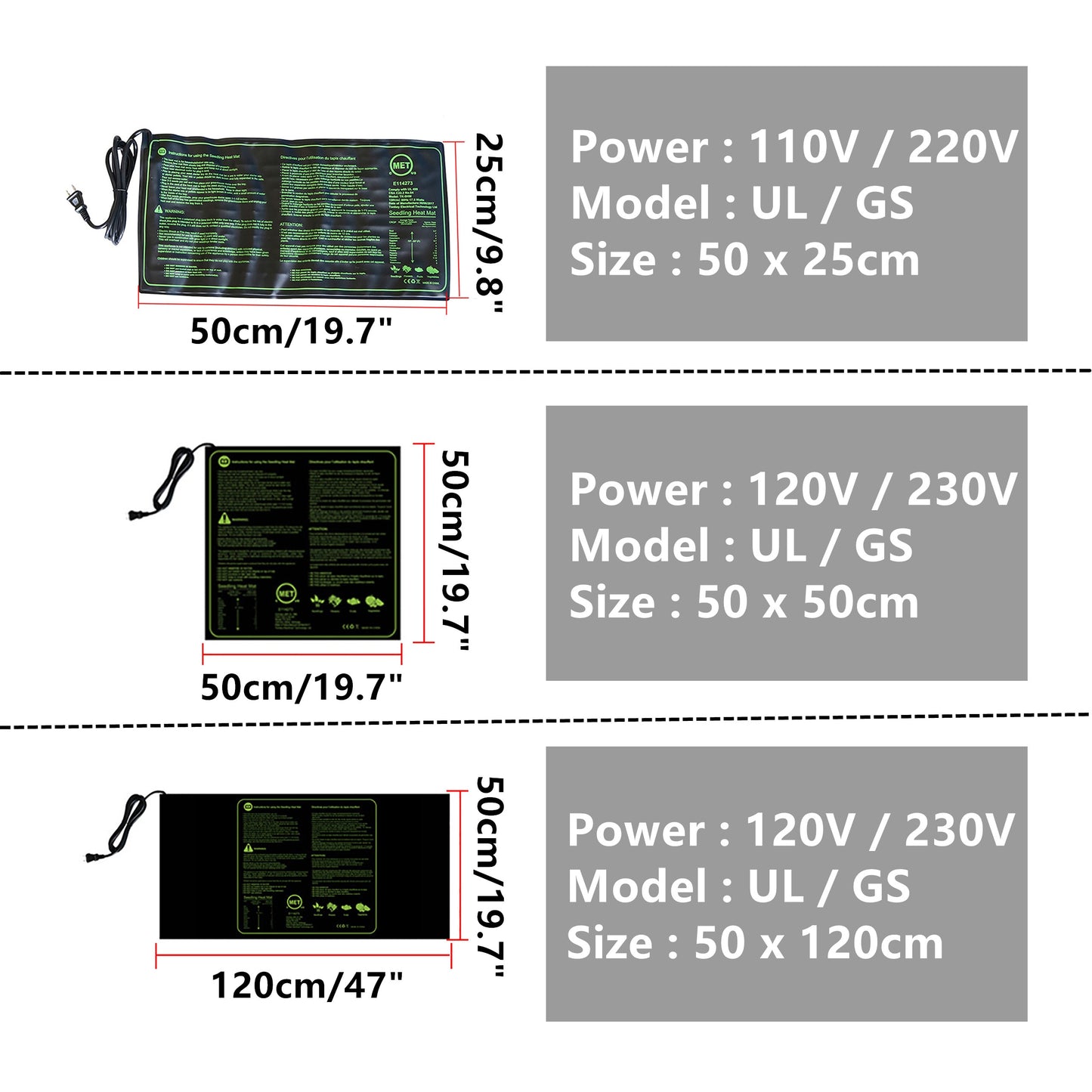 Seedling Heating Waterproof Plant Mat